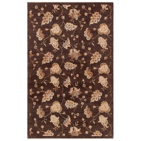 Safavieh 6 ft.-0 in. x 9 ft.-0 in. Medium Rectangle Contemporary Agra- Brown Hand Knotted Rug AGR370B-6